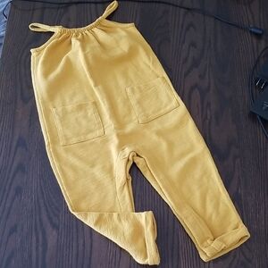 Old Navy Mustard Jumpsuit with Pockets. Size 2T